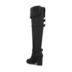 ALYZA Over-the-Knee Boots in Black