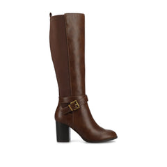 AVALONN Knee-High Dress Boots in Chocolate