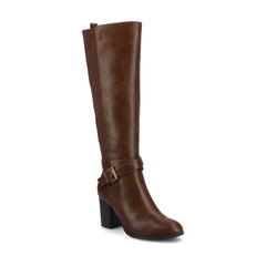 AVALONN Knee-High Dress Boots in Chocolate