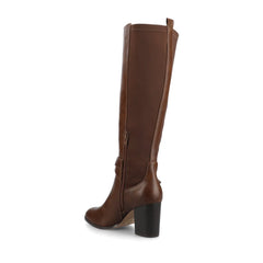 AVALONN Knee-High Dress Boots in Chocolate