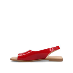 Brinsley Cutout Patent Sandals in Red