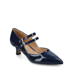 Carnation Mary Jane Pumps in Wide - Navy
