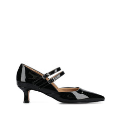 CARNATION MARY JANE PUMPS - Patent Black