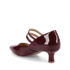 Carnation Mary Jane Pumps in Wide - Oxblood