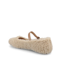 Carrie Dress Flats in Wide - Sherpa