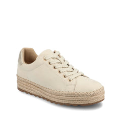 COSIMA Espadrille Sneakers in Bone and Gold