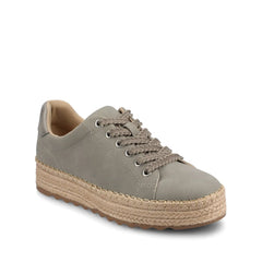 COSIMA Espadrille Sneakers in Greige and Pewter
