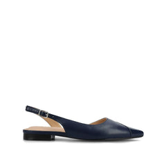 Daphne Ballet Flats in Navy Nubuck Tweed
