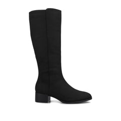 Black Faux Suede