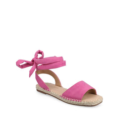 EMELIE ESPADRILLE SANDALS IN WIDE - Hot Pink
