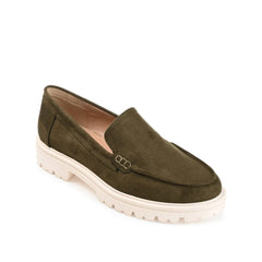 Olive Faux Suede