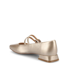 GREDAH MARY JANE DRESS FLATS IN WIDE - Champagne PU