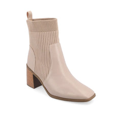 Harlowe Chelsea Booties in Vegan Leather - Taupe