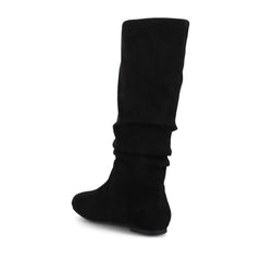 Black Faux Suede