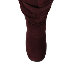 Oxblood Faux Suede