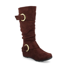 Brown Faux Suede