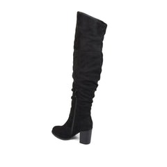 Black Faux Suede