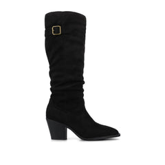 Kaleah Wide Calf Slouchy Knee High Boot - Black