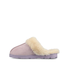 KALLI Slippers in Faux Suede - Lilac