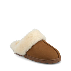 KALLI SLIPPERS IN FAUX SUEDE - Tan