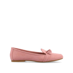 MARCI LOAFER FLATS IN FAUX SUEDE - Blush