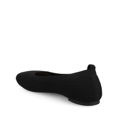 Maryann Knit Ballet Flats in Black Knit