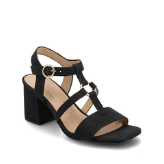 Merisol Ankle Strap Heels - Black