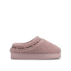 Pallmer Slippers in Faux Shearling - Lilac Fleece