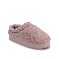 Pallmer Slippers in Faux Shearling - Lilac Fleece