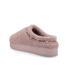 Pallmer Slippers in Faux Shearling - Lilac Fleece