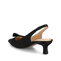 Paloma Slingback Kitten Heels in Black