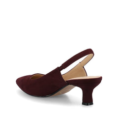Paulina Sling Back Pumps in Wide - Oxblood