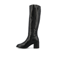 Romilly Knee-High Boots in Vegan Leather - Black