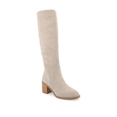Romilly Knee-High Boots in Extra-Wide Calf - Stone