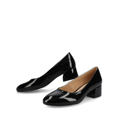 SAAR II Low Pump Heels in Patent - Black Patent