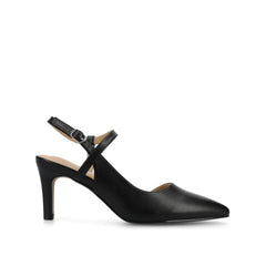Scipio Crossover Ankle Strap Pumps - Black