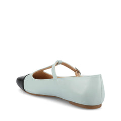 THEAH T-Strap Ballet Flats - Light Blue