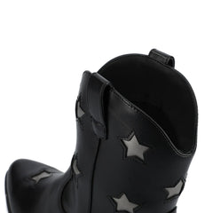 Underwood Western Star Booties in Wide - Black