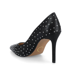 Venus Statement Stiletto Dress Pump Heels - Black