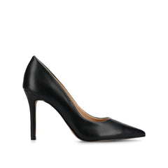 VENUS Stiletto Dress Pump Heels - Black PU