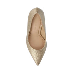 Venus Stiletto Dress Pump Heels in Patent Gold