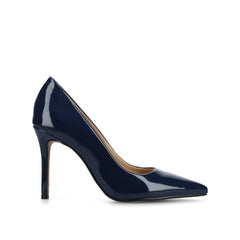 Venus Stiletto Dress Pump Heels in Patent Navy