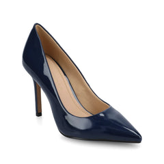 Venus Stiletto Dress Pump Heels in Patent Navy