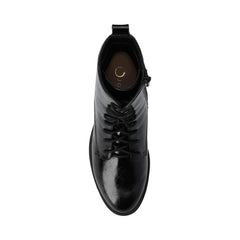 VIENNA Combat Booties - Wide Width (Crinkle Black)