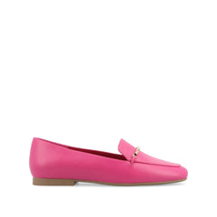 Wrenn Loafer Flats in Vegan Leather - Fuchsia