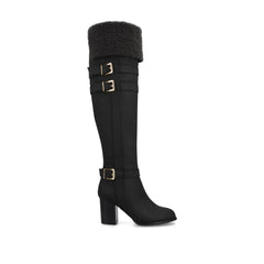 ALYZA Over-the-Knee Boots in Black