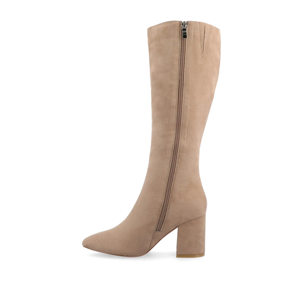 Beige Faux Suede