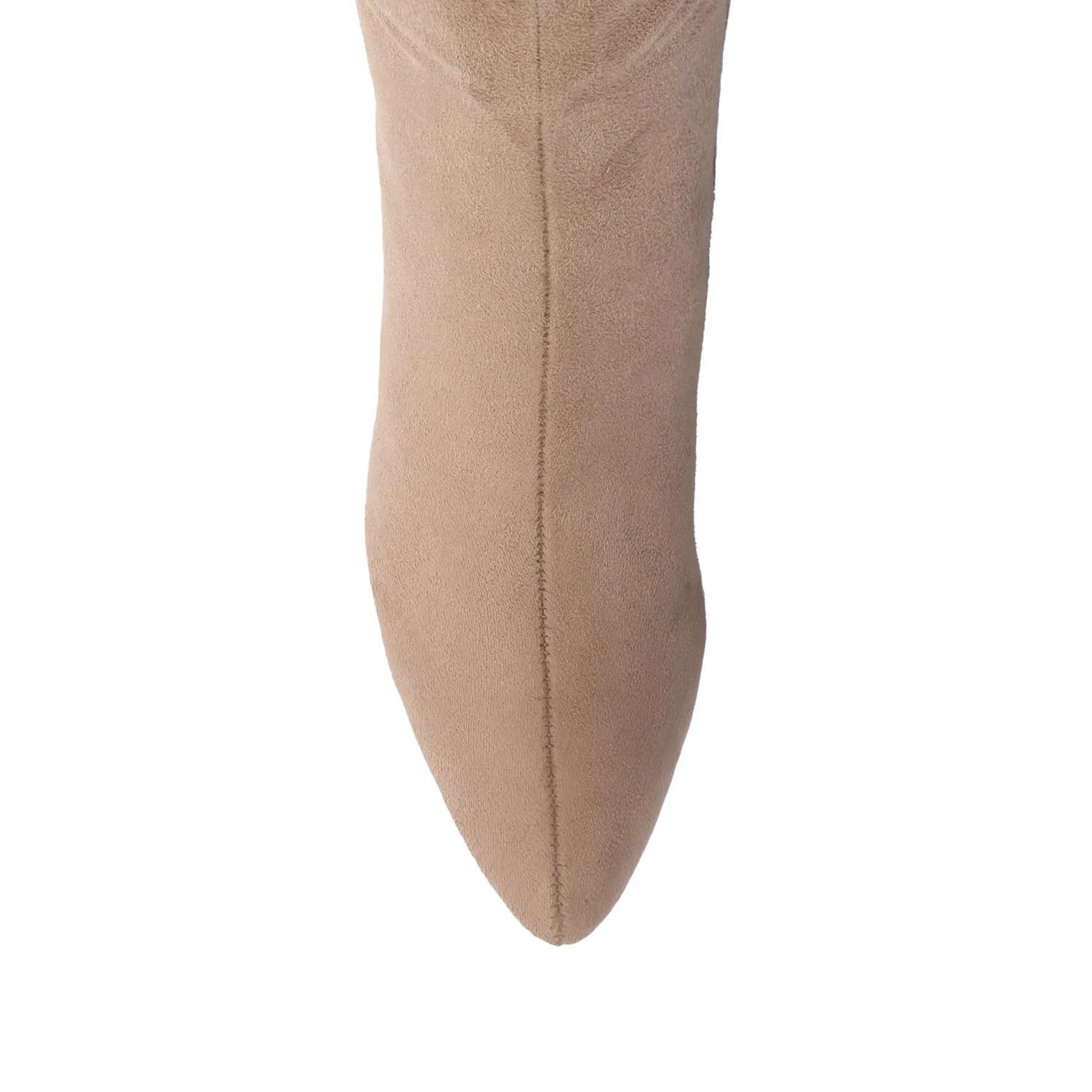 Beige Faux Suede