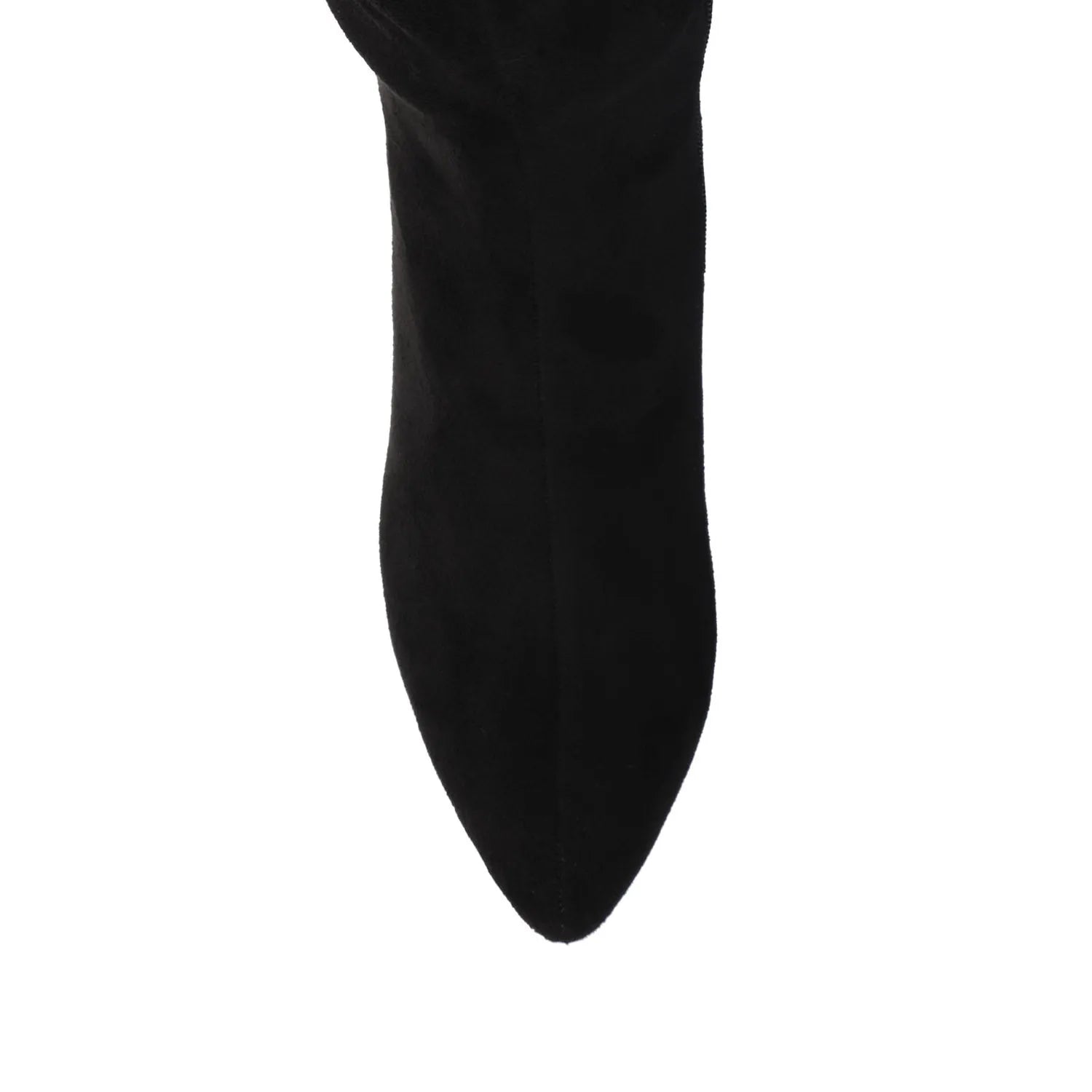 AMEYLIA Knee-High Boots in Black Faux Suede