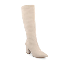 Bone Faux Suede